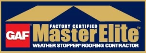 GAF Master Elite Factory Certified Contractor.