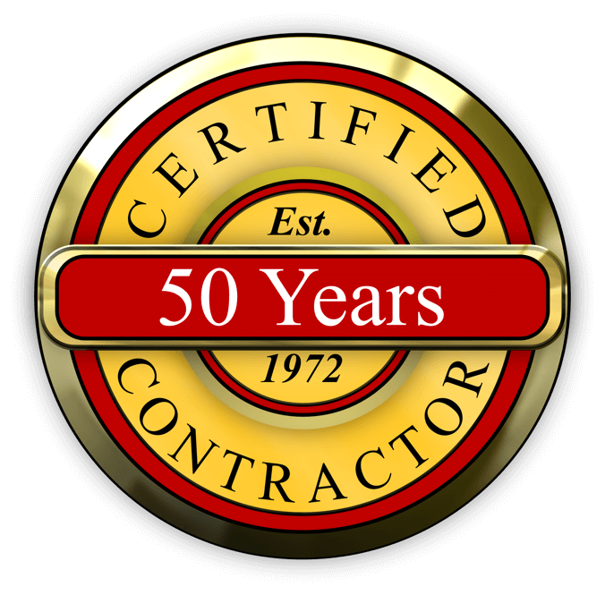 50 years certified contractor.